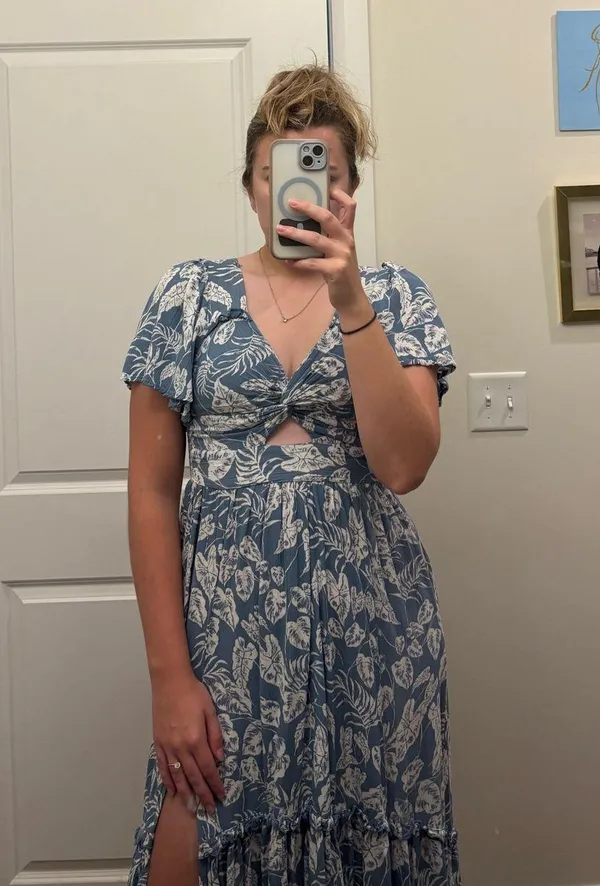 Dry Goods Blue Maxi Dress - Image 2