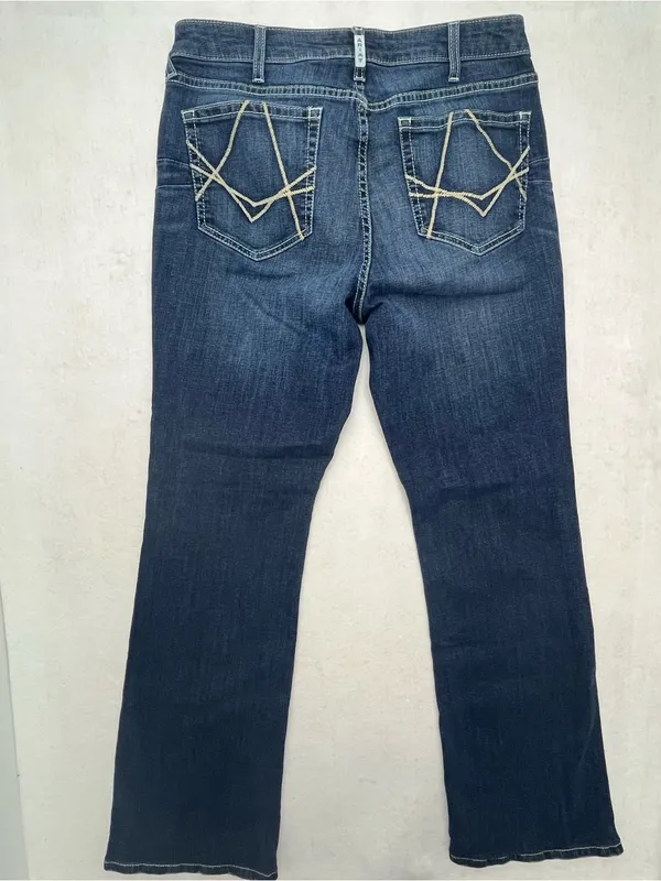 Ariat Real Denim Women’s Missouri Real Sienna Dark Wash Bootcut Jeans Size 33L - Image 6