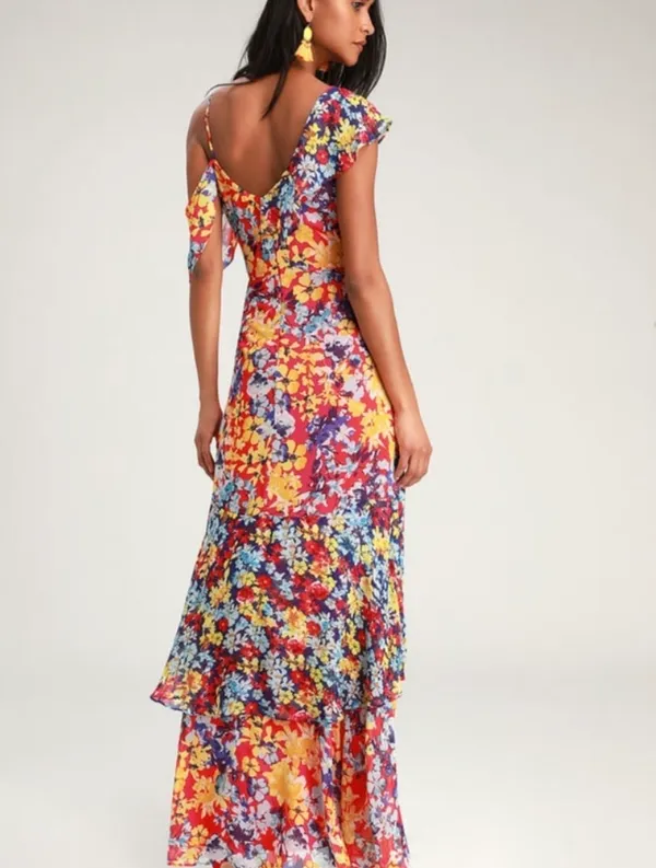 Lulus High-Low Floral Dress Maxi - Image 2