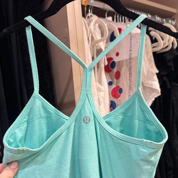 Lululemon Y turquoise workout top - Image 2