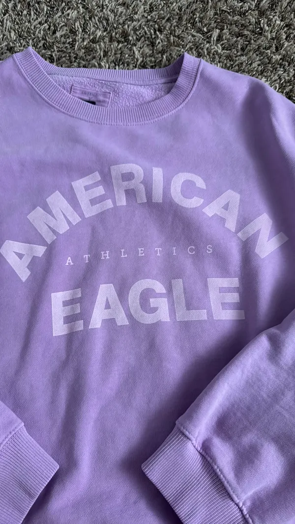 American Eagle Purple Crewneck XL - Image 2