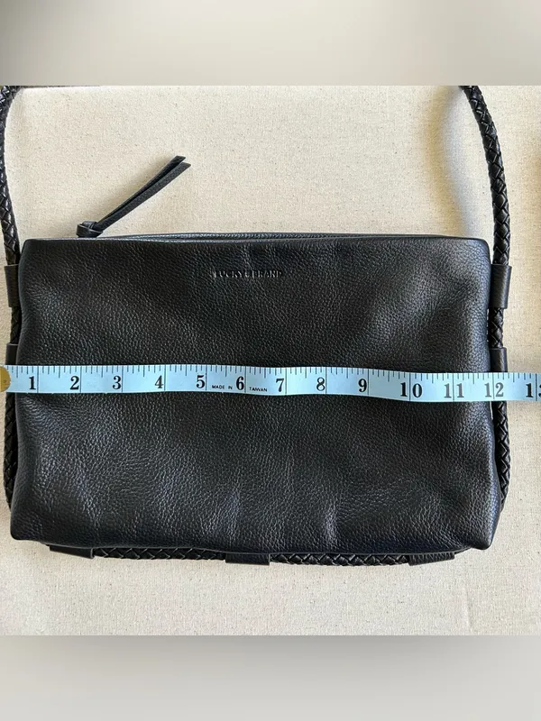 Lucky Brand Zila Leather Crossbody Bag with Braided Strap - Image 11