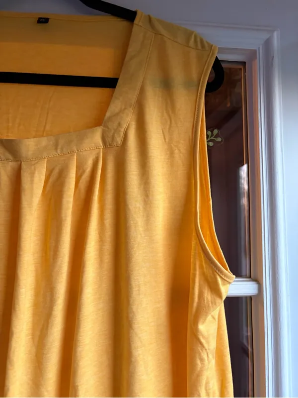 Women’s Yellow Sleeveless Scoop - Image 2
