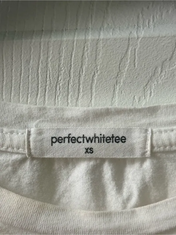 Perfectwhitetee Harley Cotton Boxy Crewneck Tee in White - Image 4