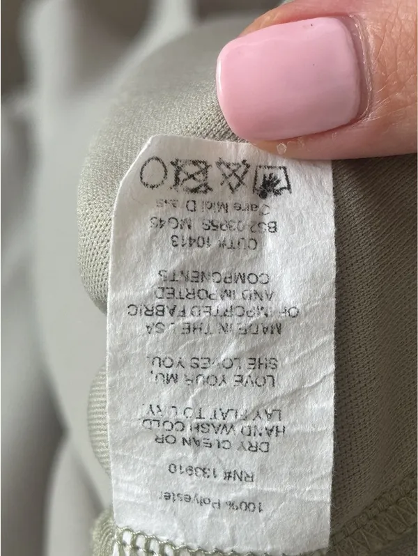 Show Me Your Mumu NWOT Claire Midi Dress Sage Green Tie Strap Side Slit Dress S - Image 9