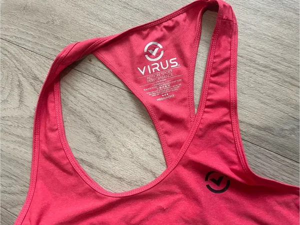 Virus Women's Bright Pink Racerback Tank Size M - Image 2