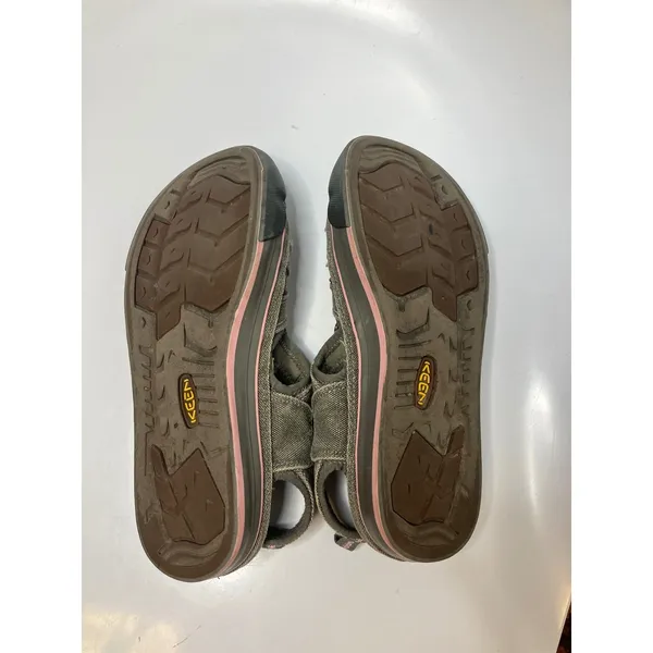 Keen Coronado gray canvas sandals pink‎ women's size 9.5 casual hiking boho - Image 7