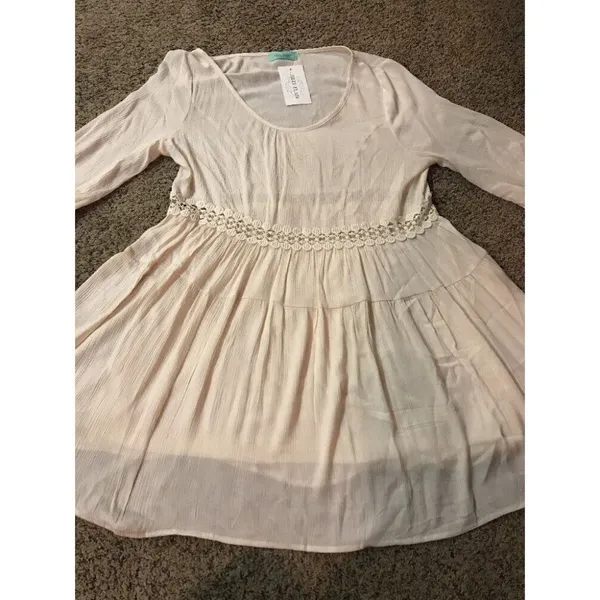 Filly Flair Dress Womens L New Ivory Partially Lined - Image 6