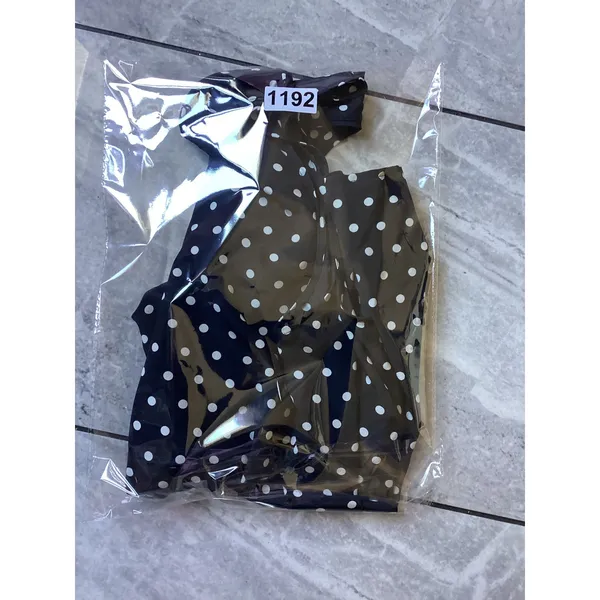 The Kooples Silk Polka Dot Sleeveless Zip Front Blouse Navy White FTOP1473 M - Image 8