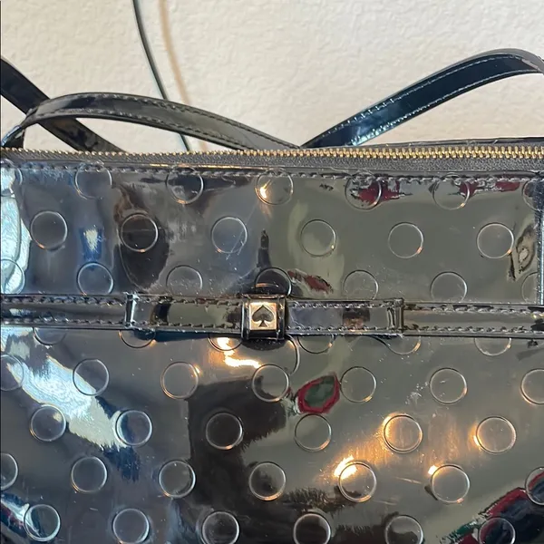 Kate Spade Tote Bag Large‎ Sophie Camellia Street Black PVC Patent Leather - Image 2