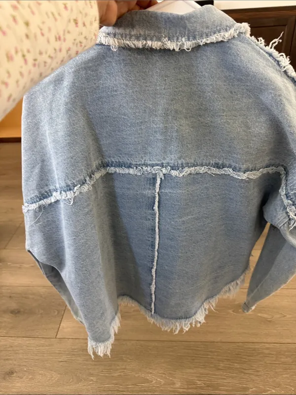 Fringe denim jacket - Image 5
