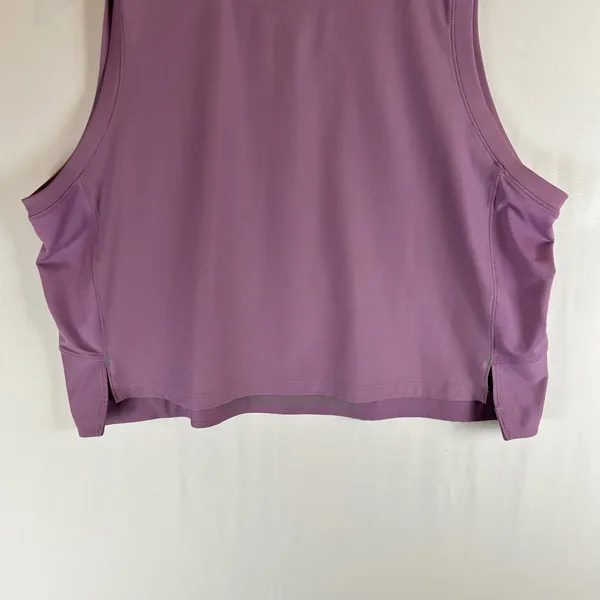 Lululemon Train to Be Tank Top Purple Cropped Mesh Athletic Sleeveless Gym Sz 12 - Image 6