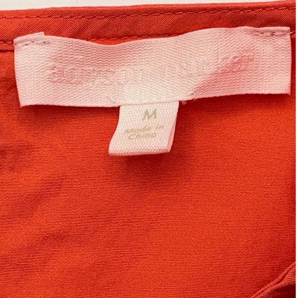Adyson Parker Tiered Puff Sleeve Dress Womens Medium‎ Coral Babydoll Pockets - Image 6