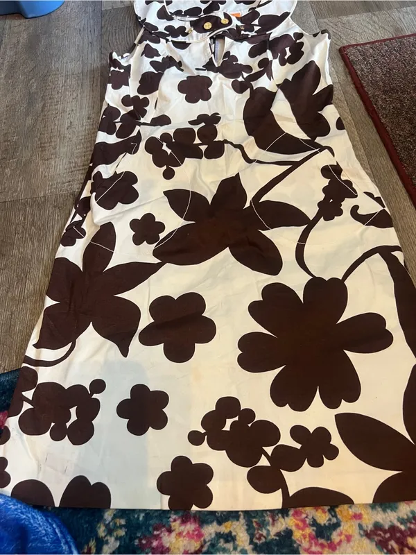 Tory Burch brown printed dress size 2 - Image 7
