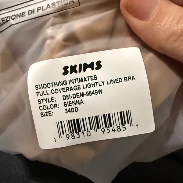 2/$45 NEW Skims Beige SMOOTHING INTIMATES COVERAGE BRA Lightly Lined Underwire‎ - Image 8