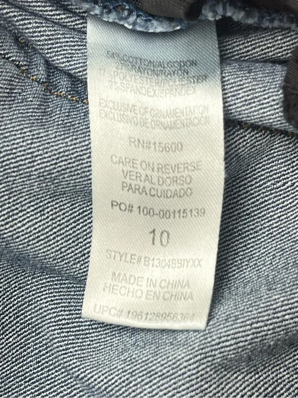 Democracy Womens Blue Skinny Ab Technology Medium Wash Denim Jeans Size 10 - Image 10