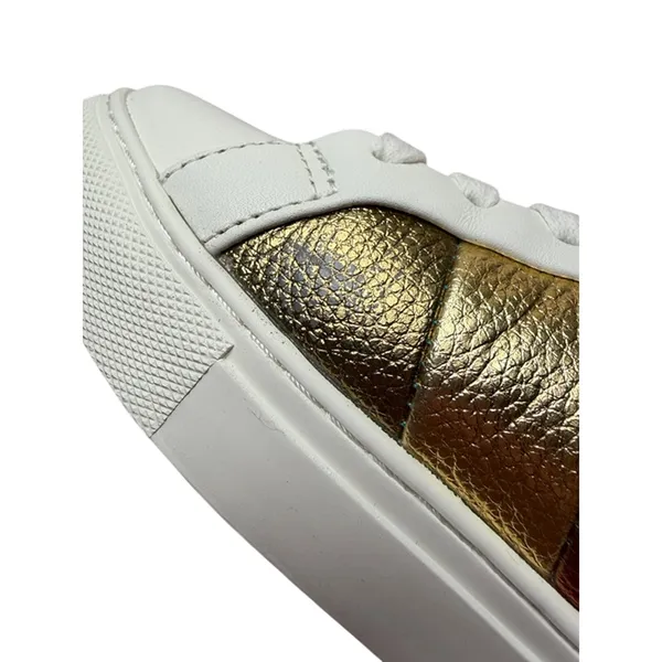 Kurt Geiger London Lane Rainbow Metallic Leather Sneakers EU 38 - Image 12