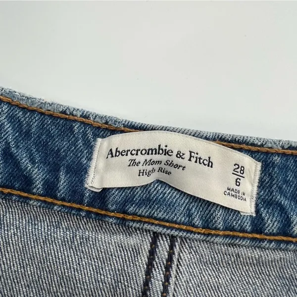 Abercrombie & Fitch Mom high‎ rise shorts sz 28 6 - Image 3