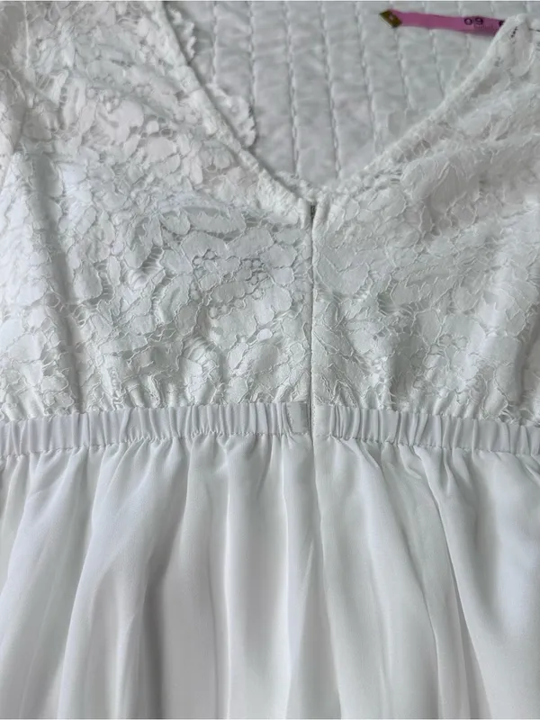 Talisea Wedding Plus Size 14W Formal Bridal Long Sleeve Lace Chiffon Maxi Dress - Image 12
