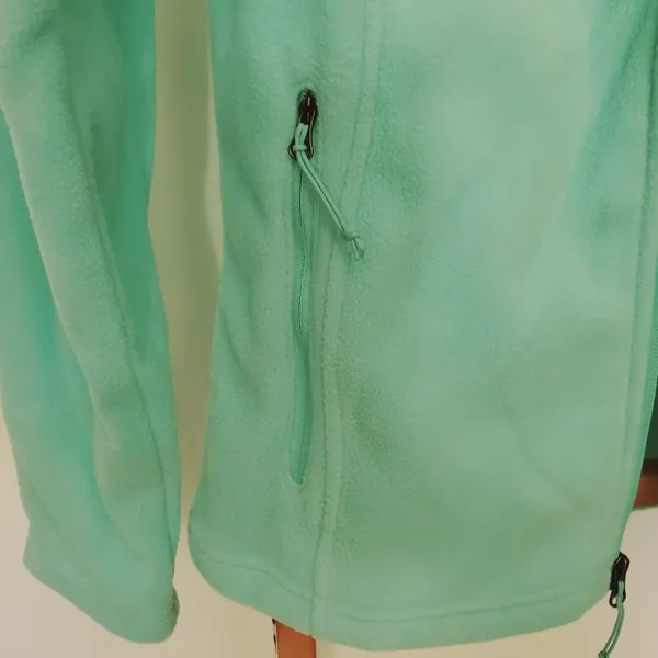 Columbia Fleece Jacket Small Cool Intervention Full Zip Light Teal - Image 7