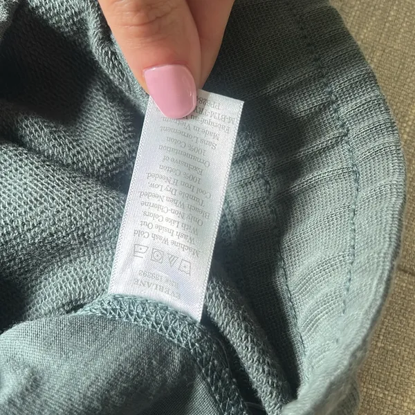 Everlane Green Jogger Sweatpants Size Medium - Image 6