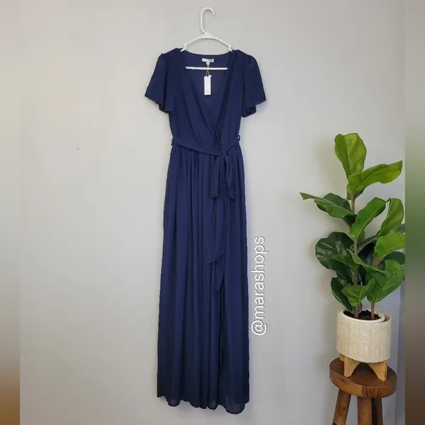Baltic Born Kristina Maxi Dress Navy - Image 4