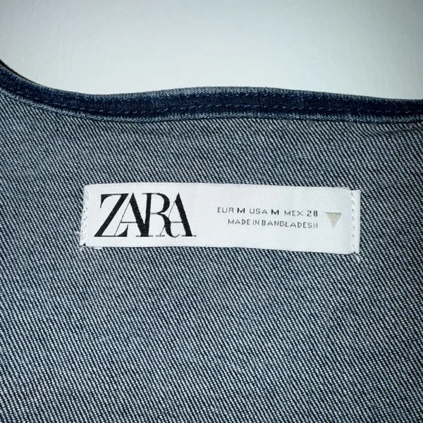 Zara Blue Denim Dress - Image 5