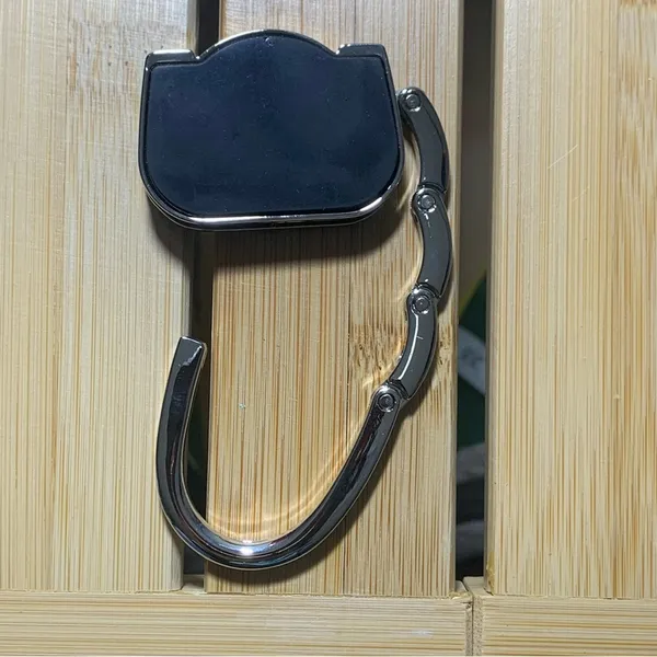 Purple purse shape Premium Foldable Handbag Bag Purse Hanger Table Hook Holder - Image 3
