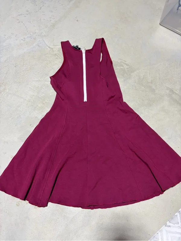 Aritzia Wilfred free Berry-Tone Sleeveless Fit & Flare Mini Dress 8 - Image 7