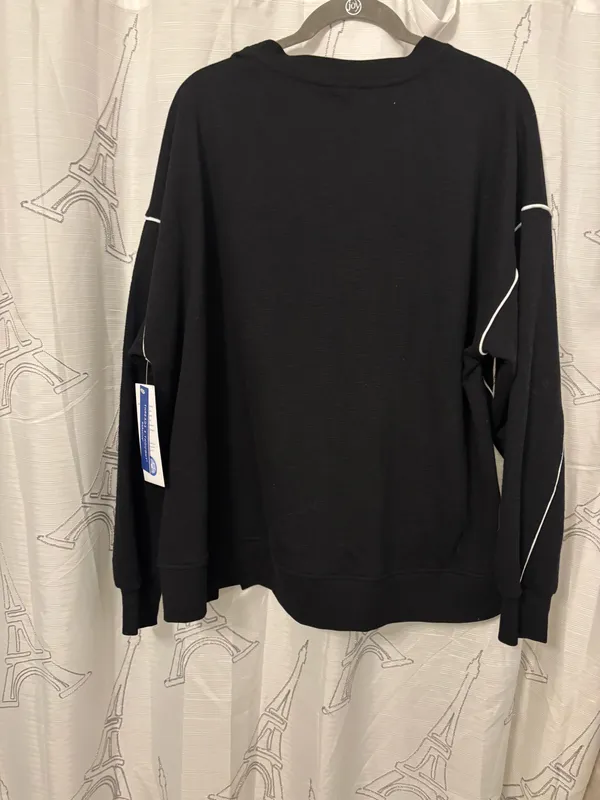 Threads 4 Thought Oversized black sweatshirt with one trimming Sz.1x - Image 5