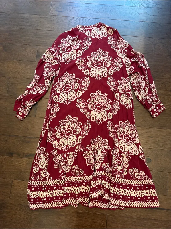 Sézane Boheme Midi Dress in Ornamental Print Size 38 - C11-644 - Image 11
