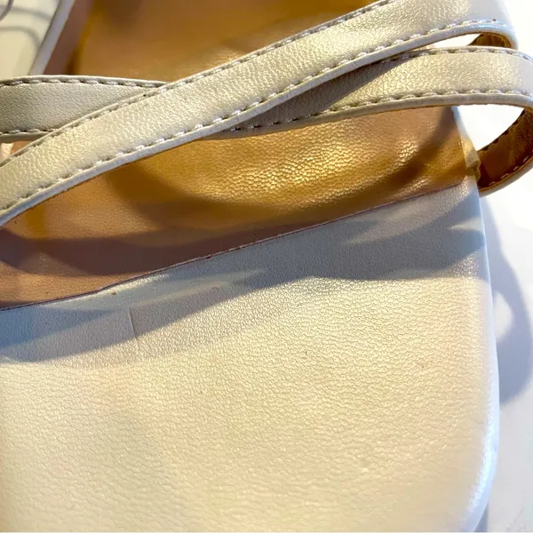 A New Day Women's Irene Tan and Cream Strappy Heeled Sandals size 9.5 - Image 10