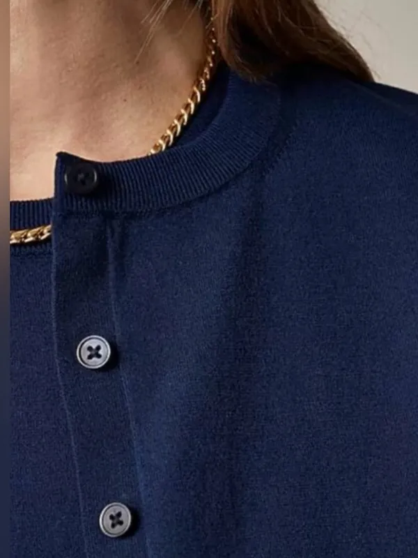 EUC J.Crew Jackie cardigan premium cotton blend XS HOLES UNDER & ON ARMS - Image 3