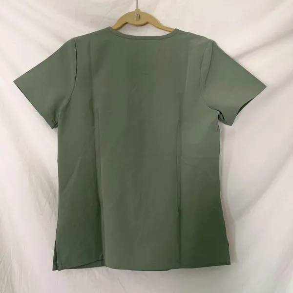 NWT sage green Mandala short-sleeve V-neck scrub Size S - Image 4
