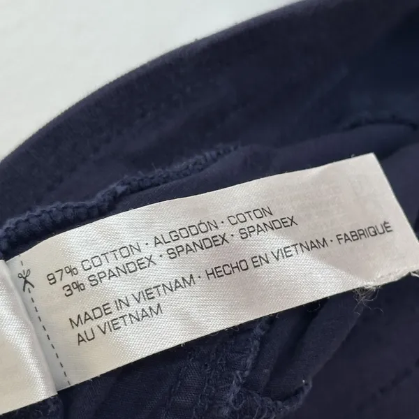 Vintage Y2K Unionbay 100% Cotton Cargo Shorts S Low Rise Navy Utility Gorpcore - Image 13