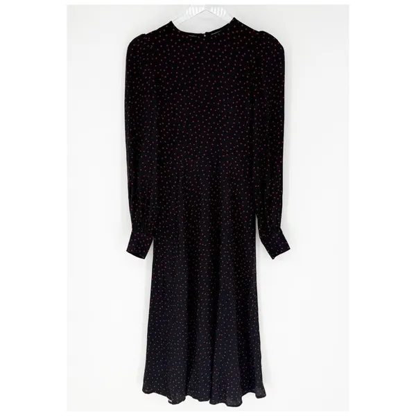 Reformation Josephine Polka‎ Dot Midi Dress Women's Size 0 Romantic - Image 2