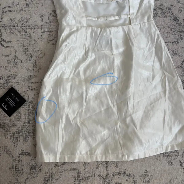 Lulus Sophisticated Selection White Sleeveless Backless Mini Dress Size Small - Image 12