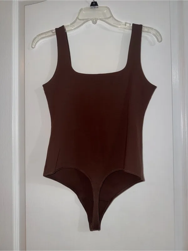 Abercrombie & Fitch Brown soft a&f collection One-Piece Bodysuit - Image 4