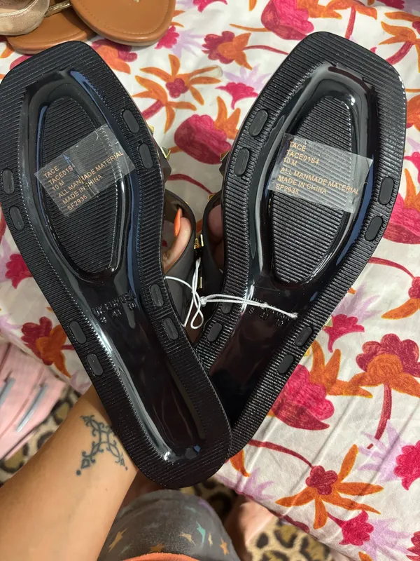 Steve Madden Black Studded Crossband Slide Sandals✨NWT - Image 3