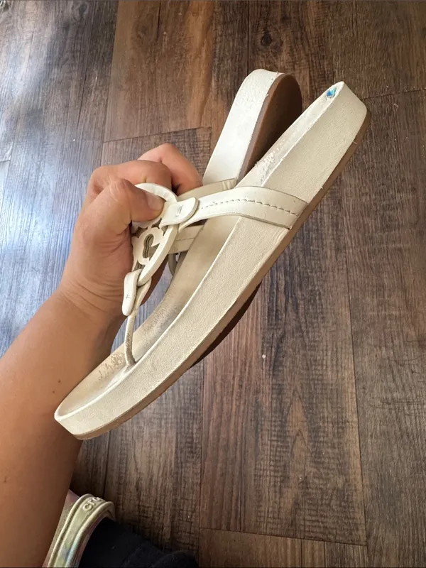 Tory Burch white  Logo Thong Sandals - Image 5