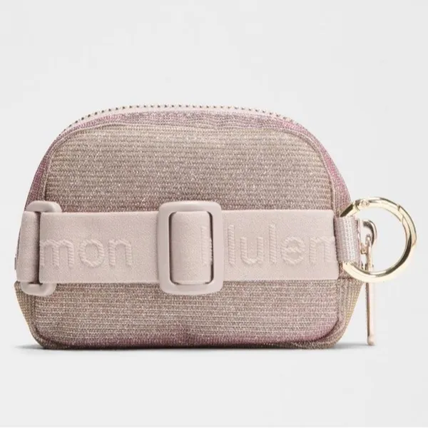 Lululemon Everywhere Belt Bag Nano Glitter Pink Champagne/Muse/Gold - Image 9