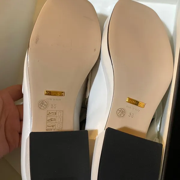 Gucci Whoudan White Leather Loafer size 36 - Image 4