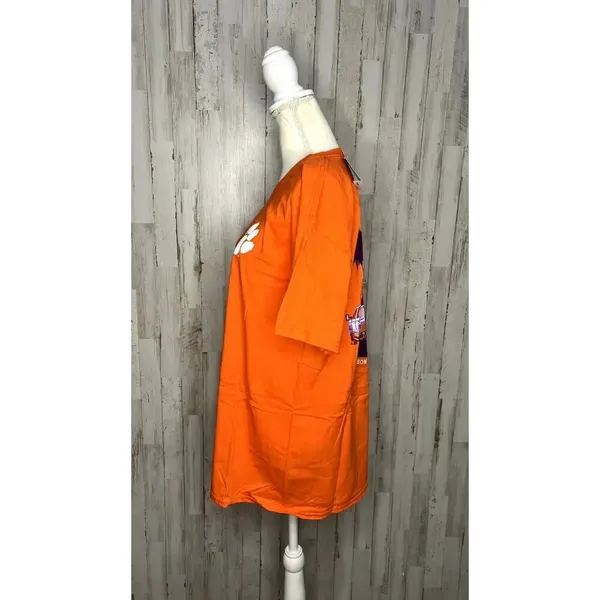 Hanes Clemson Tigers "Saturday Nights in Clemson" Orange Graphic Short Sleeve‎ T-Shirt - Image 5