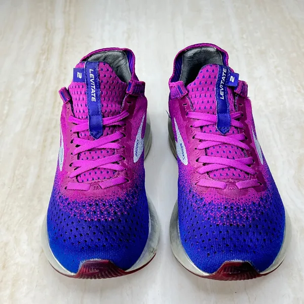 Brooks Levitate 2 Womens Running size8 Shoes Purple Blue Ombre 1202791B520 - Image 3