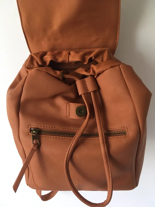Backpack/Shoulder Bag Brown - Image 4