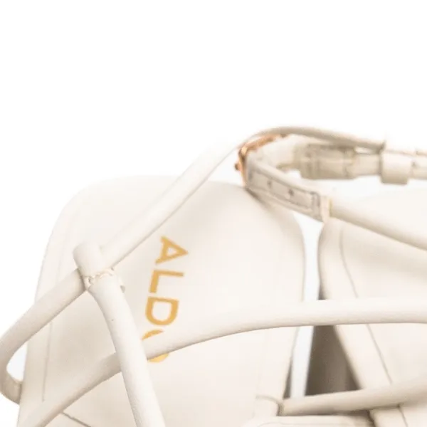 Aldo‎ - Off White Harmonni block heel strappy sandals - Image 8