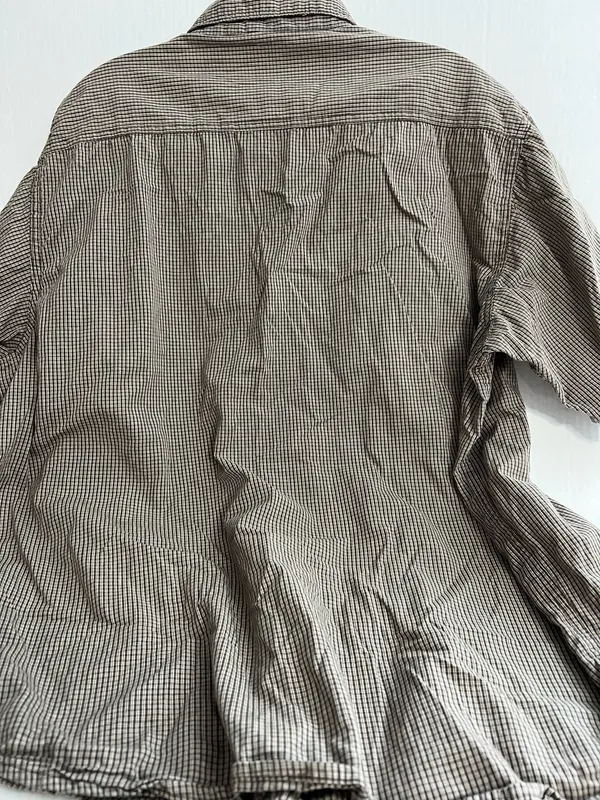 Wrangler Brown Plaid Short Sleeve Shirt - Image 3