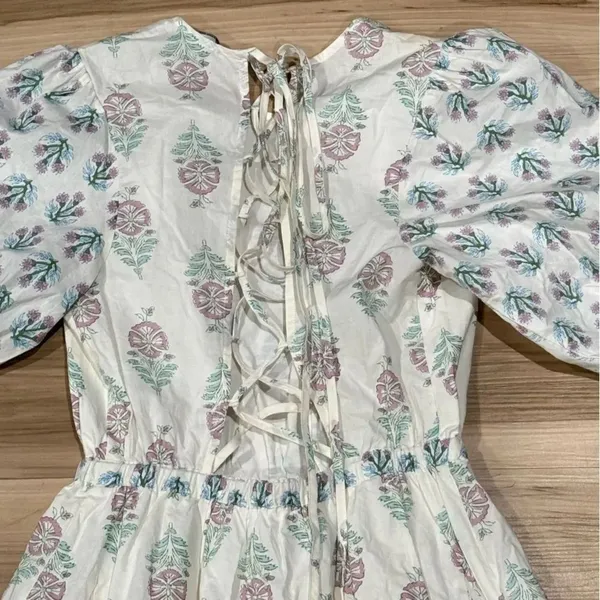 Christian Lacroix Floral Lace Up Dress Women’s Small - Image 5