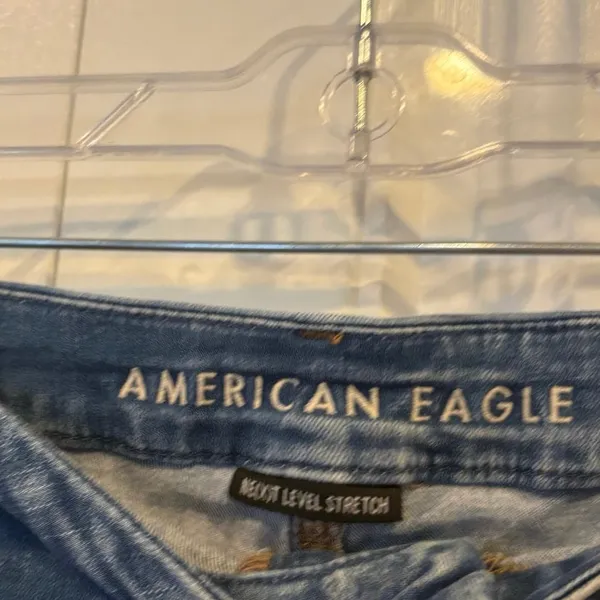 American Eagle‎ Distressed Curvy High Rise Shortie Size 18 - Image 6