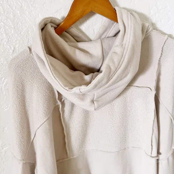Sherpa Patchwork Hoodie - Image 7